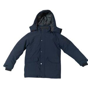Girls Zshow Heavyweight Navy Blue Insulated Winter Parka Jacket Size 10-12 Snow